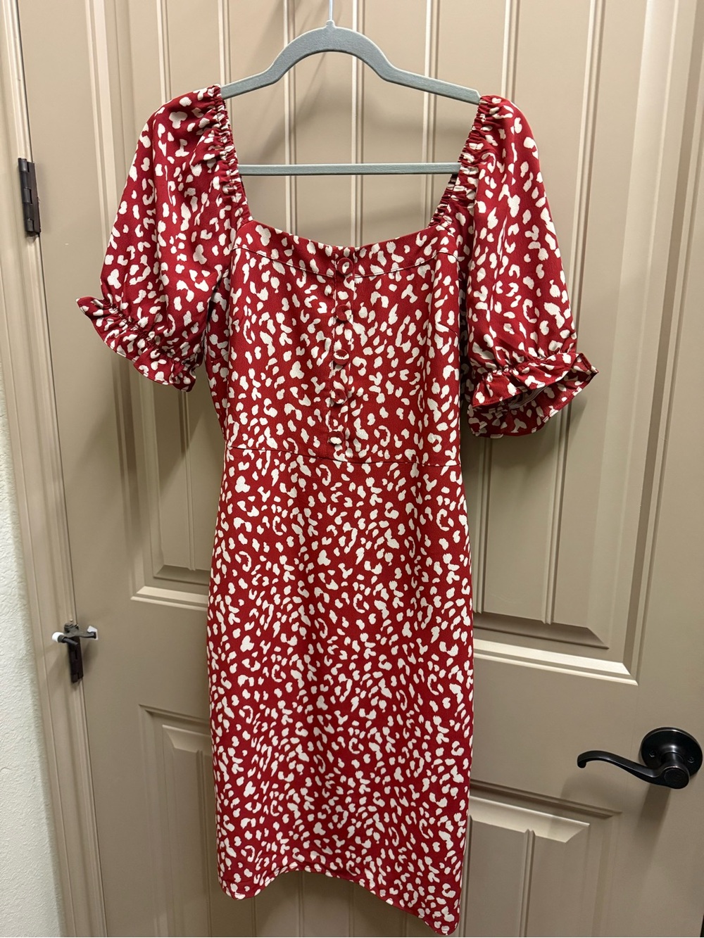 Spotted Midi Dress
